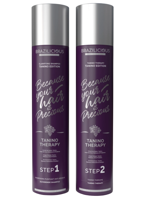 Tannin hair therapy | Brazilicious Tannin Therapy 1L (2 Steps)