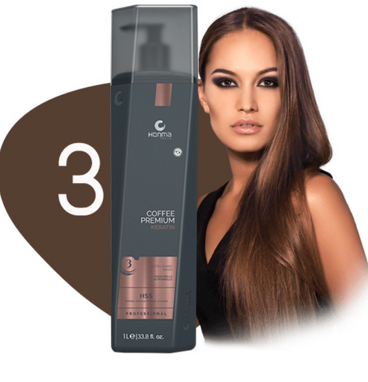 Anti Frizz Hair Product Honma Tokyo Coffee Premium Keratin 1000ml Step 3