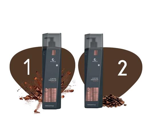 Anti Frizz Hair Product Honma Tokyo Coffee Premium Keratin 2 Steps